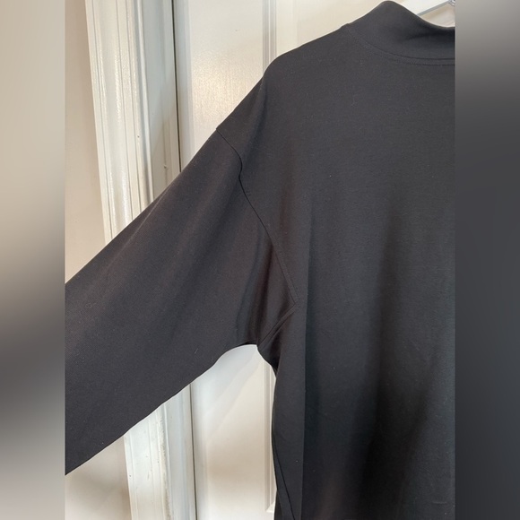 FJ FootJoy Men’s Black Mock Turtleneck Long Sleeve Shirt - Size Large - Picture 2 of 7